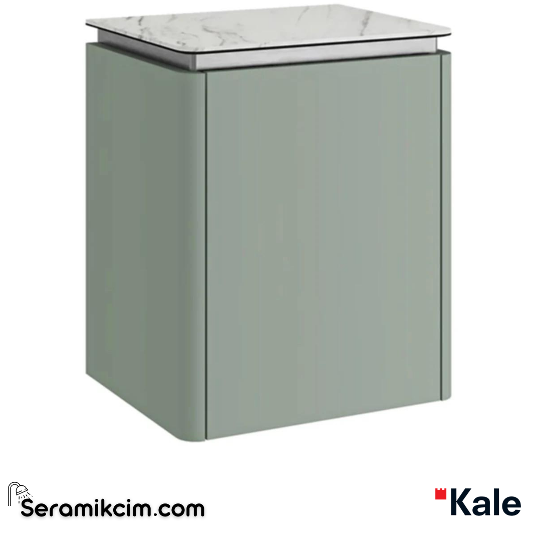 Kale Banyo Lotus 45Cm Yan Dolap Mat Ada Çayı Yeşili/Pallısandro - 310300103907