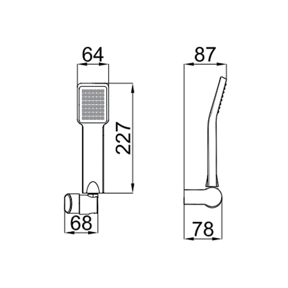 Kale Banyo Raın Square El Duşu Takımı - 1F - 410200504976