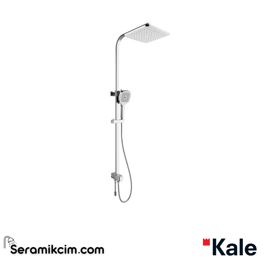 Kale Banyo Raın Square Push Button Duş Barı Gold - 410200505505