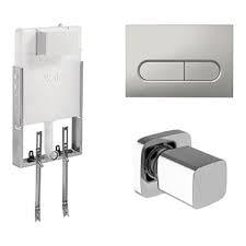 Kale Banyo Versus Gömme Rezervuar Seti Parlak Krom Capsule Panel + V100 Stop Valf - 310200500041