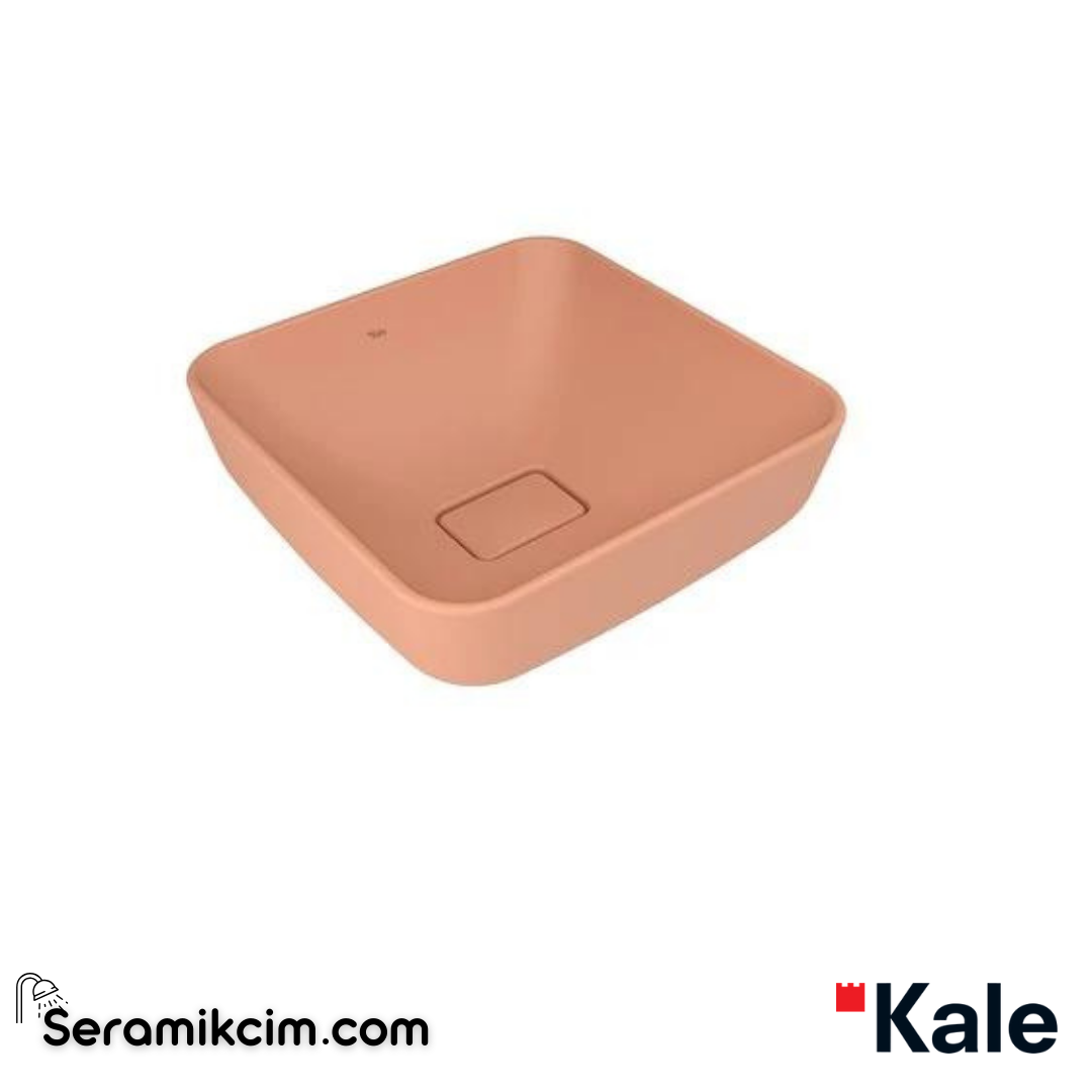 Kale Banyo Zero 2.0 40X40 Kare Çanak Lavabo Mat Şeftali - 310200200598