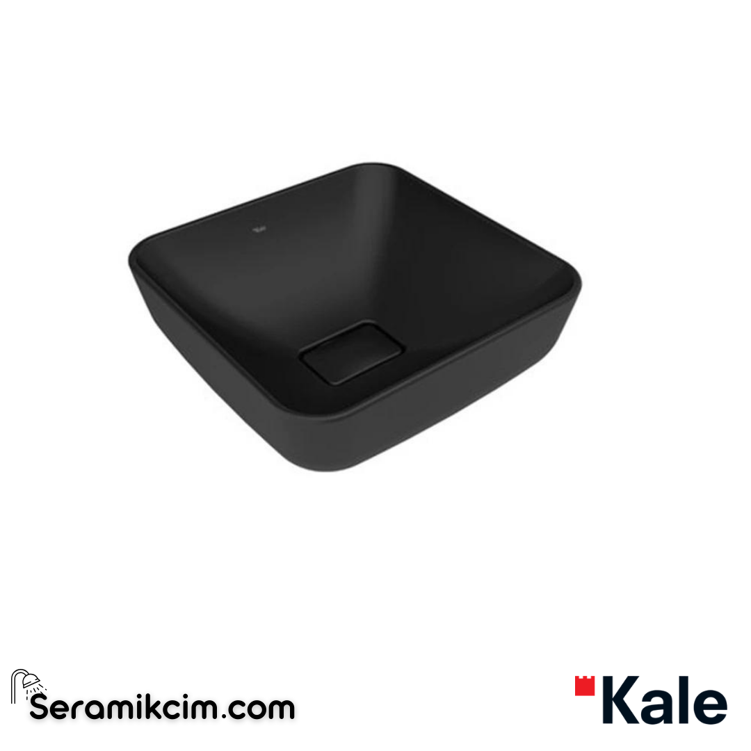 Kale Banyo Zero 2.0 40X40 Kare Çanak Lavabo Mat Siyah - 310200200596