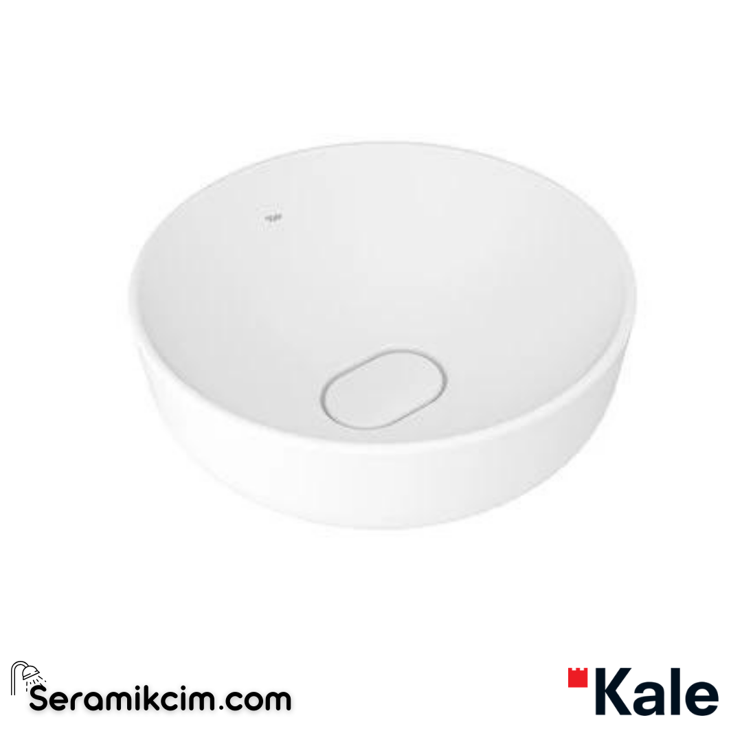 Kale Banyo Zero 2.0 Ø40 Yuvarlak Çanak Lavabo Mat Beyaz - 310200200603