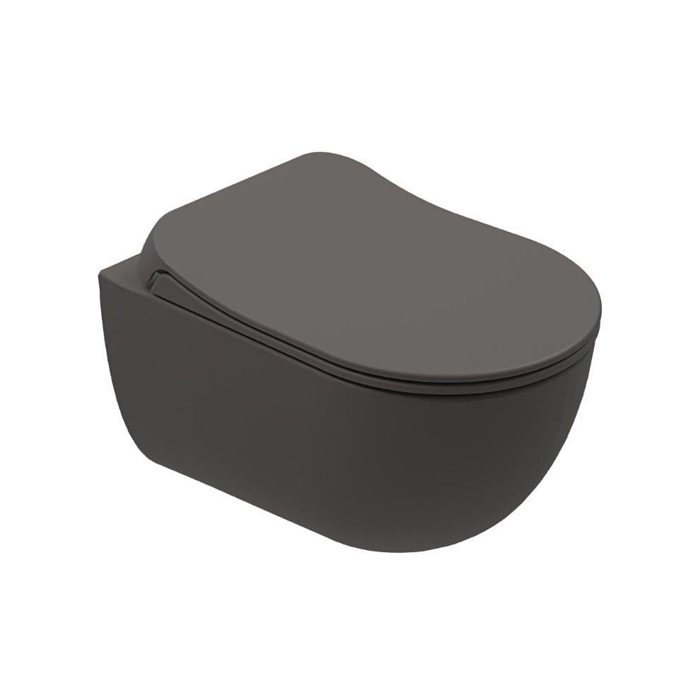 Kale Banyo Zero 2.0 Smart Asma Klozet Taharet Delikli+Ultra Slim Smart Kapak Mat Antrasit Gri - 310201100438