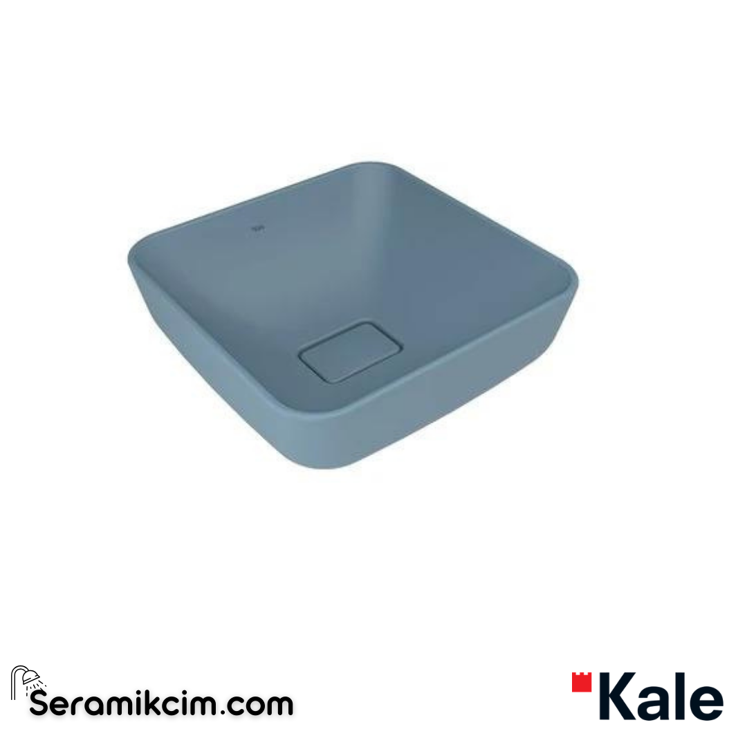 Kale Banyo Zero 2.0 40X40 Kare Çanak Lavabo Mat Mavi - 310200200601