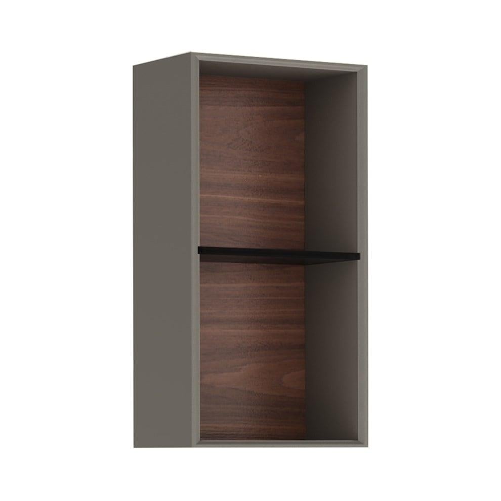 Kale Banyo Zero 2.0 28Cm Üst Açık Raf Modül Antrasit/Ceviz - 310300102199