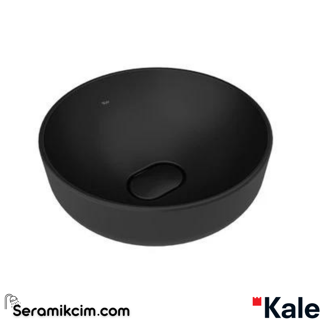 Kale Banyo Zero 2.0 Ø40 Yuvarlak Çanak Lavabo Mat Siyah - 310200200608