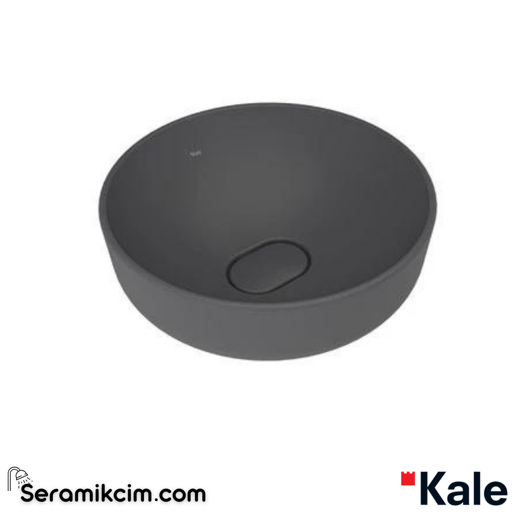 Kale Banyo Zero 2.0 Ø40 Yuvarlak Çanak Lavabo Mat Antrasit Gri - 310200200606