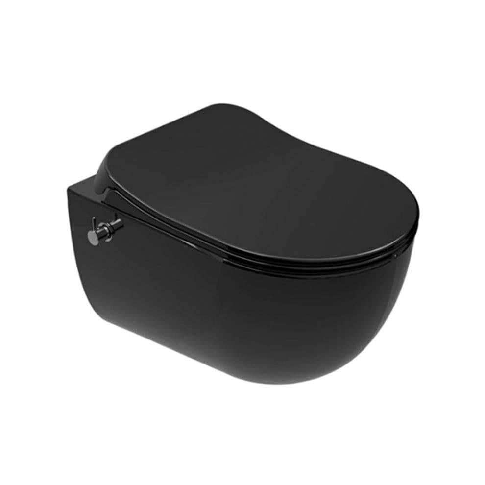 Kale Banyo Zero 2.0 Smart Asma Klozet Taharet Musluğu Entegre/Sıcak-Soğuk+Ultra Slim Smart Kapak Siyah - 310201100270