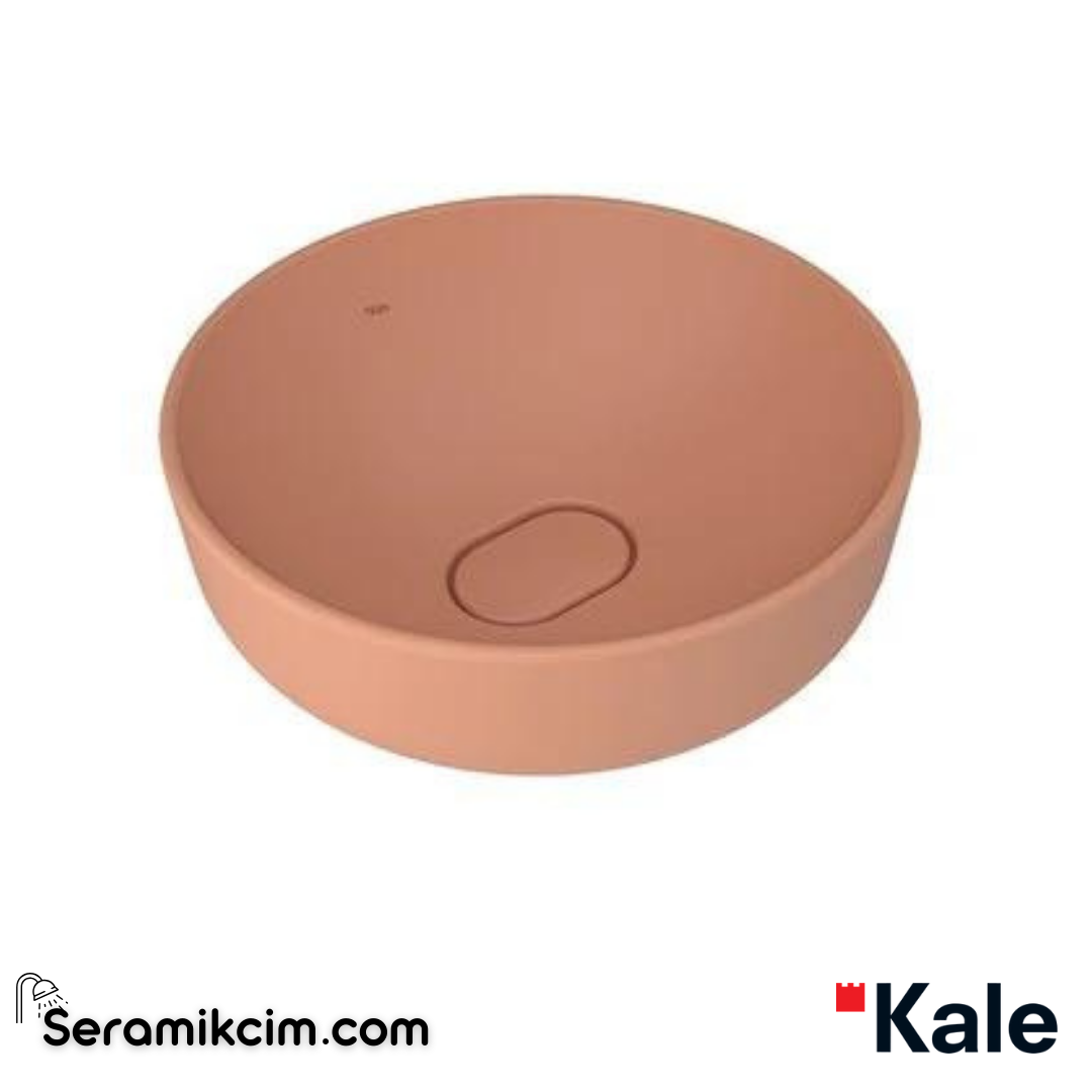 Kale Banyo Zero 2.0 Ø40 Yuvarlak Çanak Lavabo Mat Şeftali - 310200200610