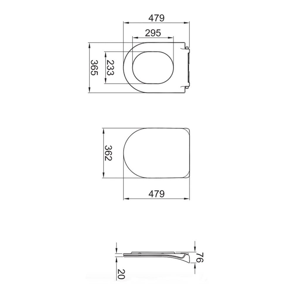 Kale Banyo Zero 2.0-Dove 2.0 Ultra Slim Smart Kapak - 310200700043