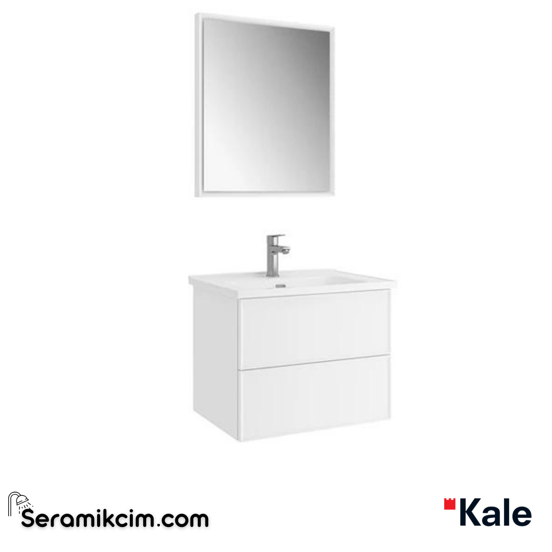 Kale Banyo Zeta 65 Cm Set Mat Beyaz - 610100201573
