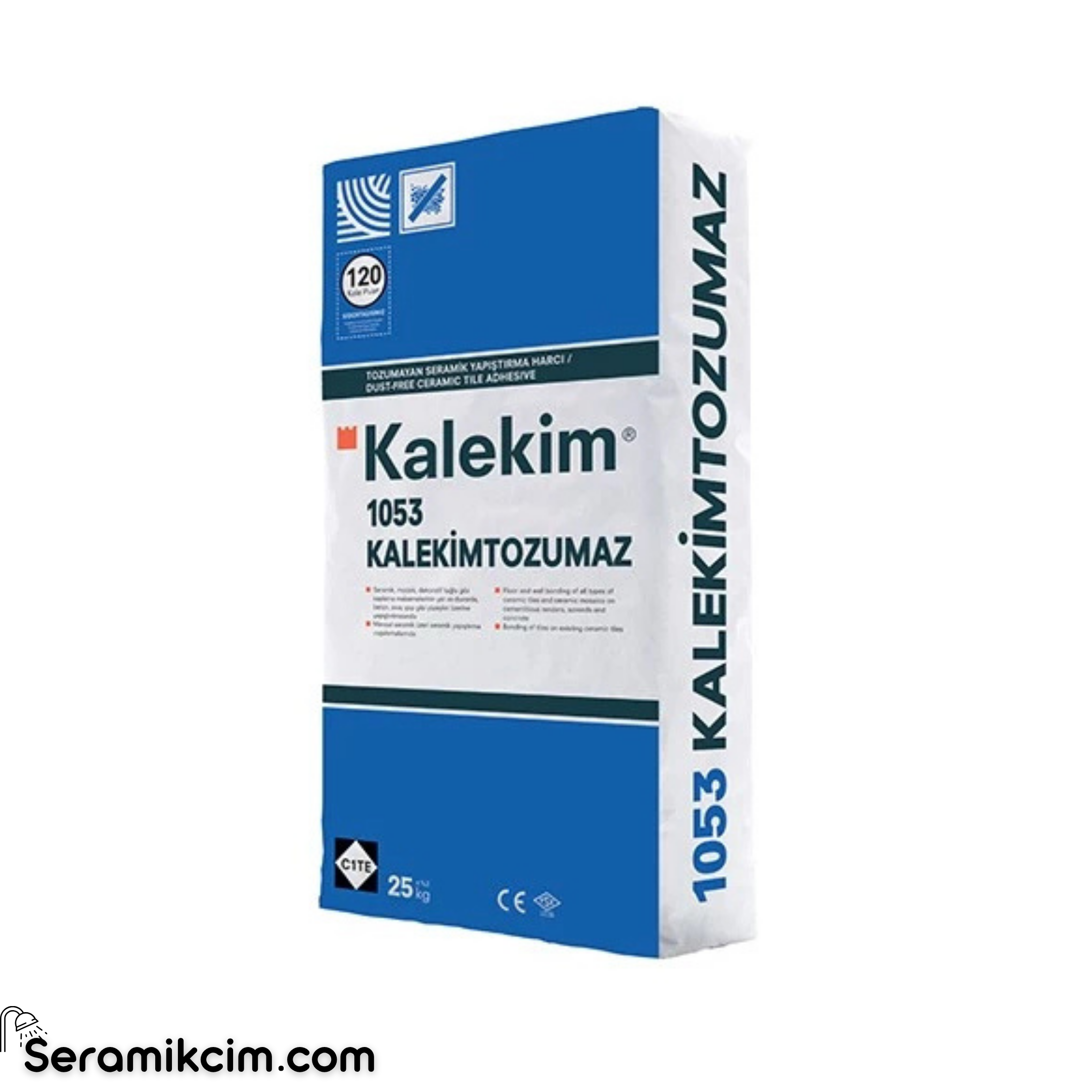 Kalekim 1053 Tozumaz Seramik Yapıştırma Harcı Gri 25 kg C1TE