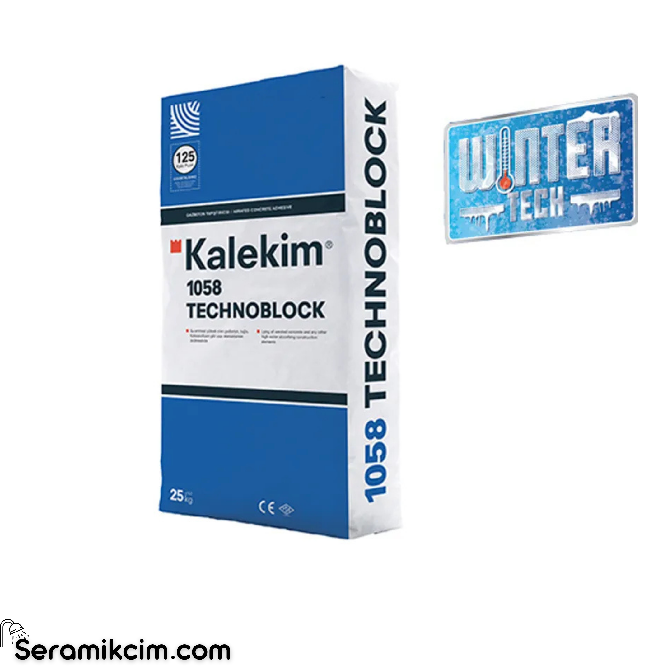 Kalekim 1058 Technoblock Wintertech Gazbeton Yapıştırma Harcı Gri 25 kg