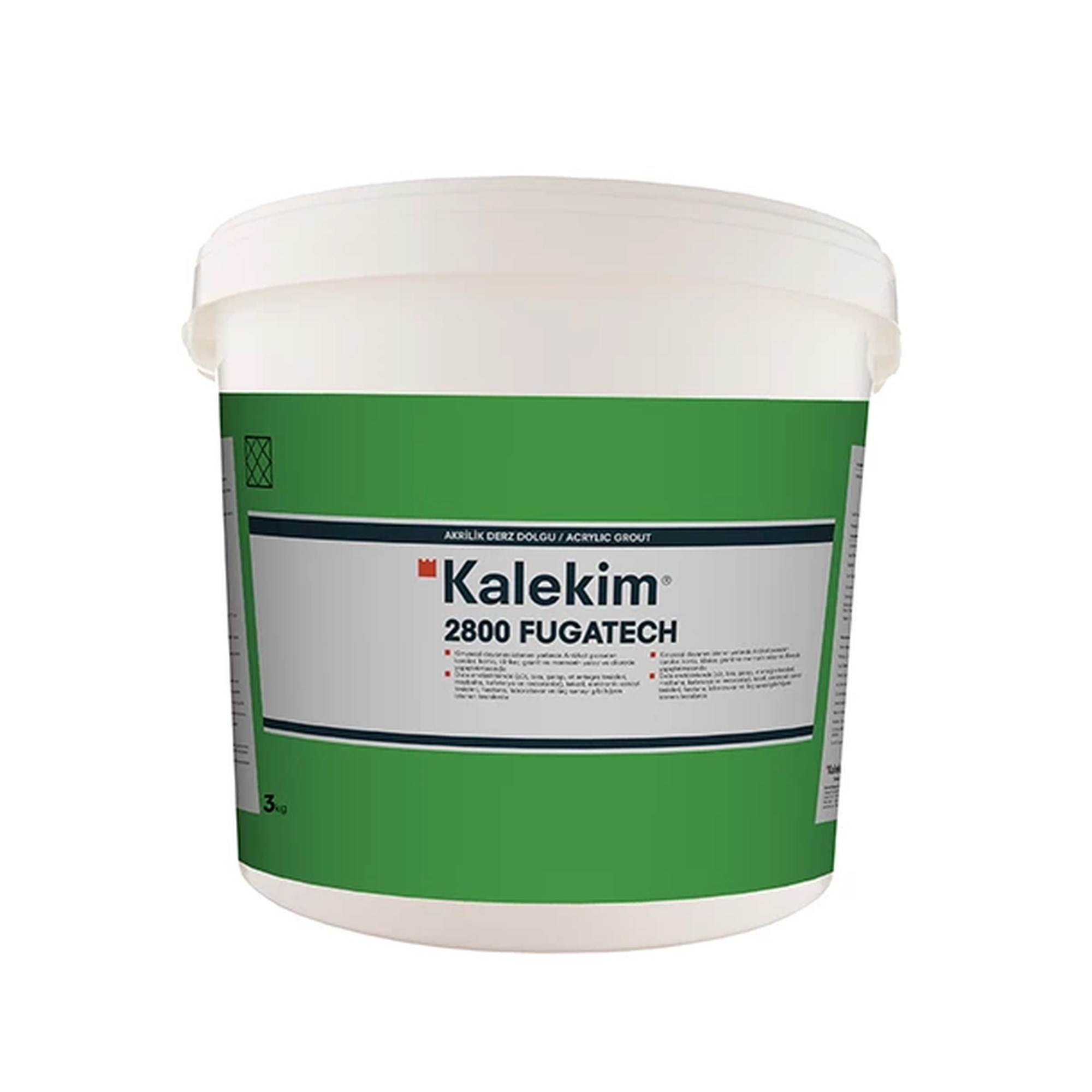 Kalekim 2800 Fugatech Kullanıma Hazır, Esnek Derz Dolgu Beyaz 3 kg 610253014