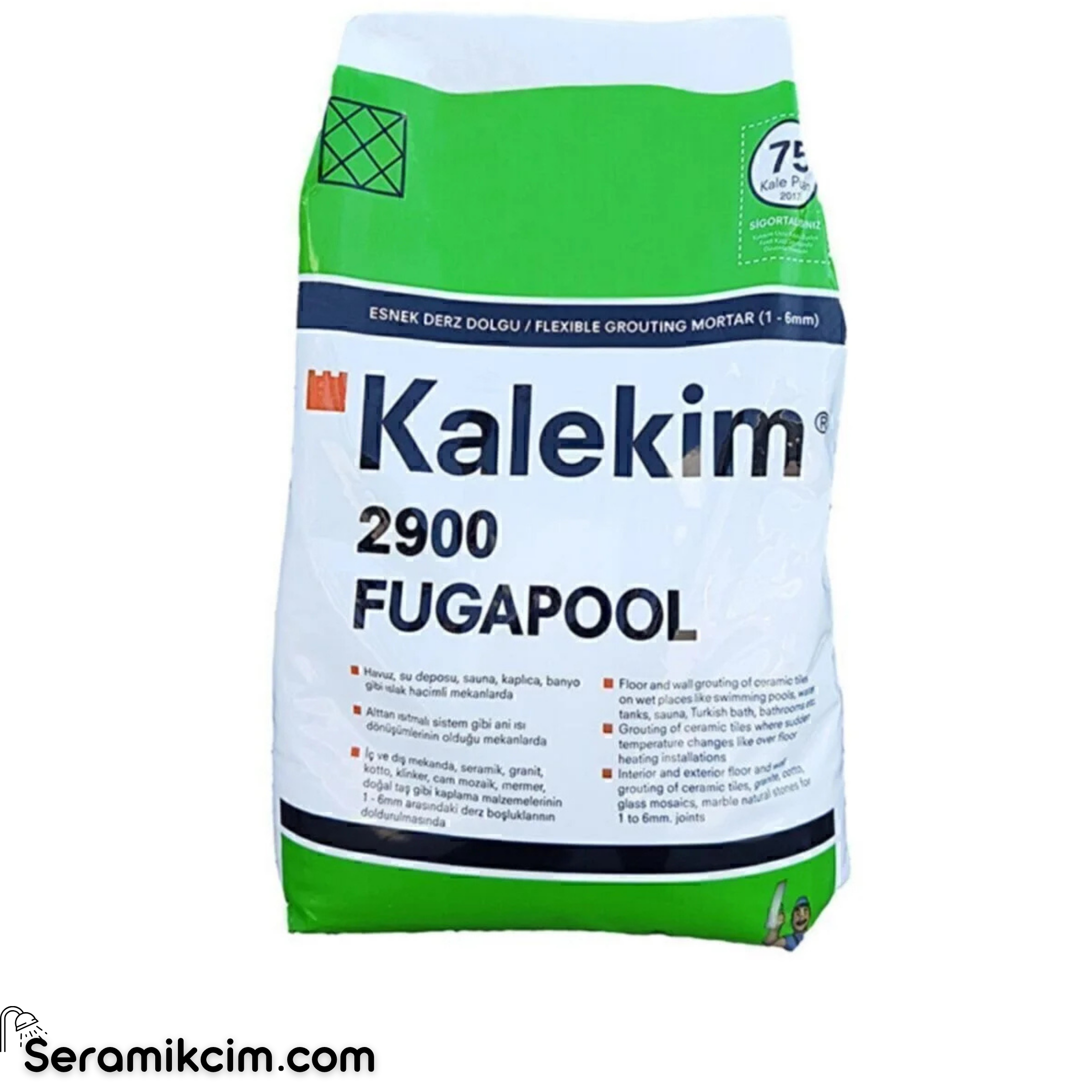 Kalekim 2901 Fugapool Derz Dolgu Beyaz 5 kg CG2WA