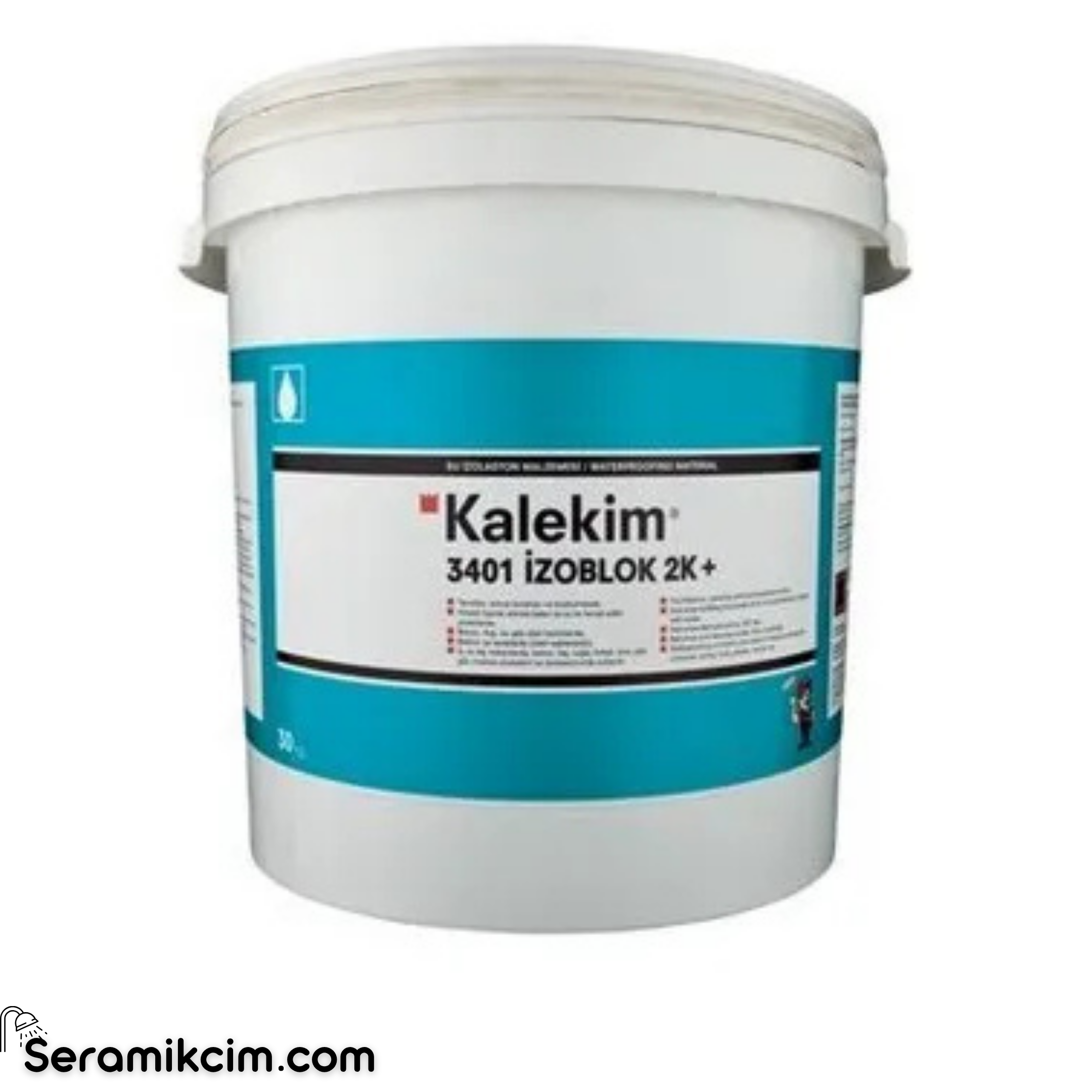 Kalekim 3401 İzoblok 2K+ - Çift Bileşenli Bitüm-Kauçuk Su Yalıtım Malzemesi 22 kg + 8 kg