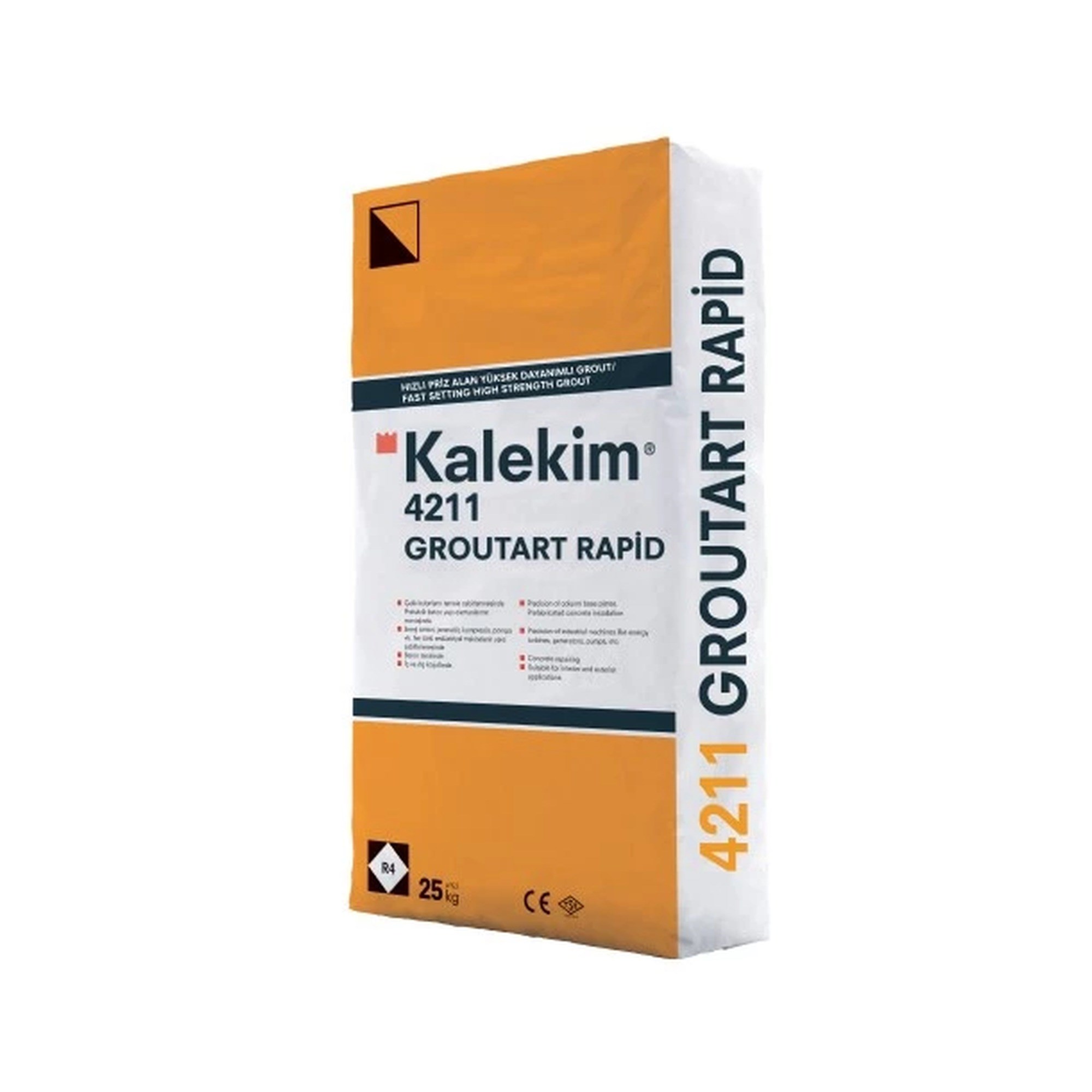 Kalekim 4211 Groutart Rapid Hızlı Priz Alan, Yüksek Dayanımlı Grout Harcı 25 kg 640000285