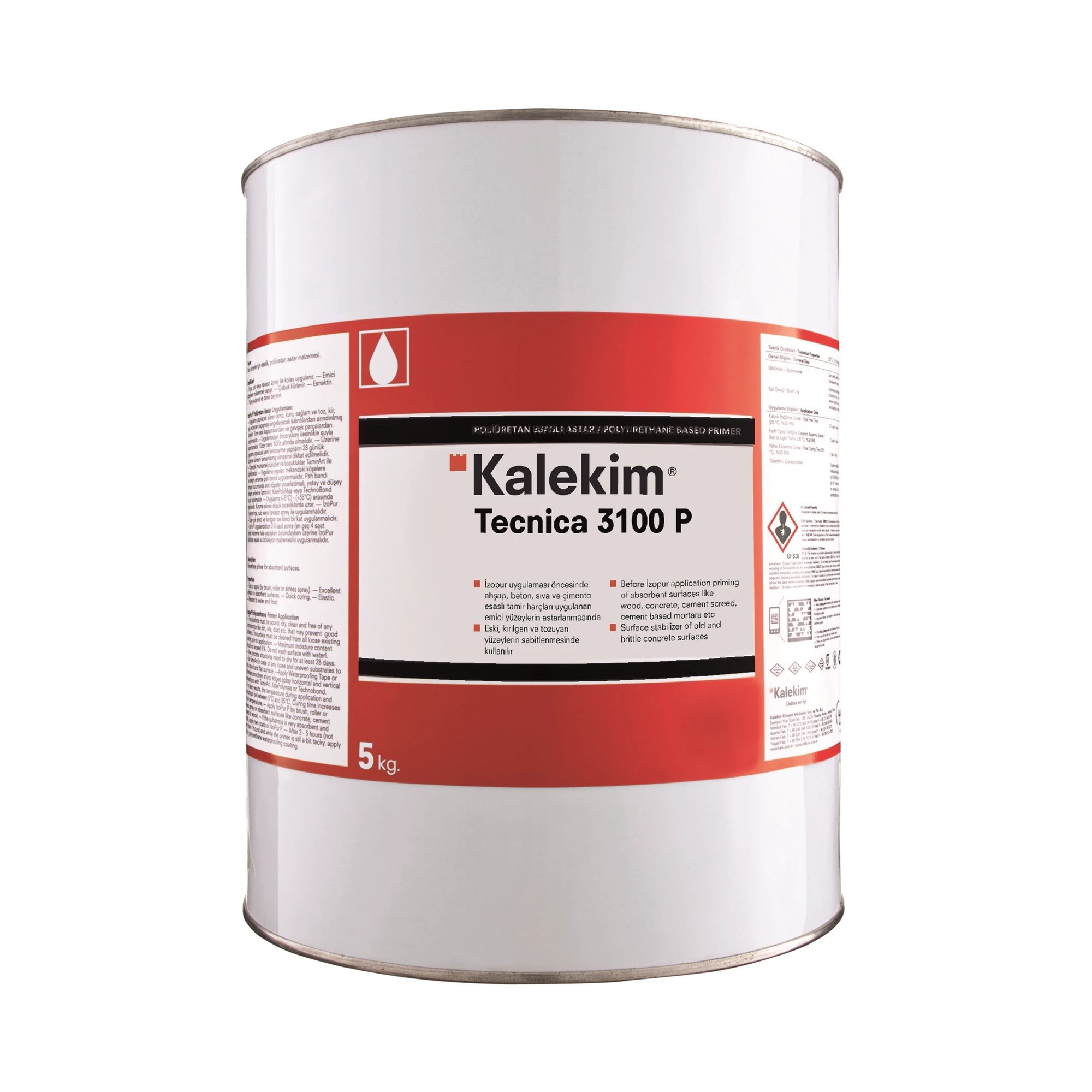 Kalekim Tecnica 3100 P Poliüretan Esaslı Astar 5 kg 630015081
