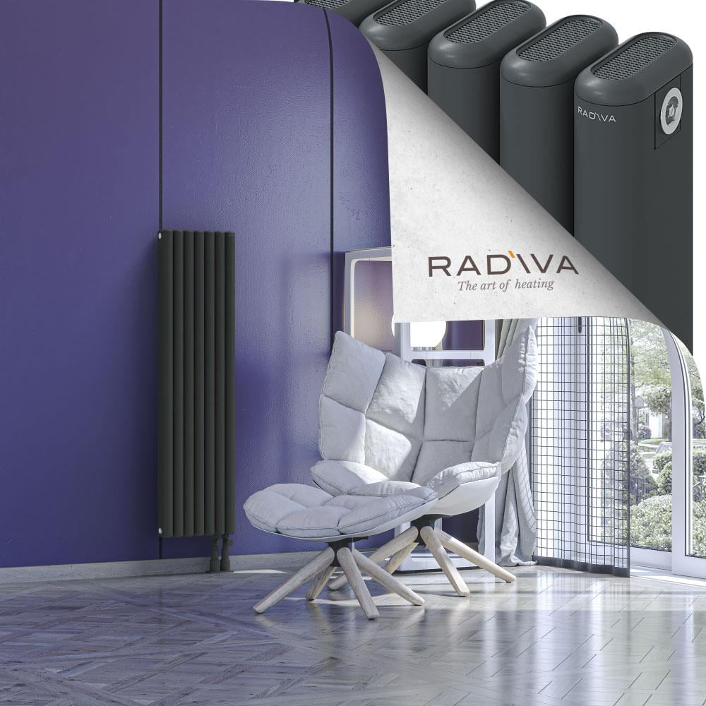 Kotto Alüminyum Radyatör 1200x311 Koyu Antrasit