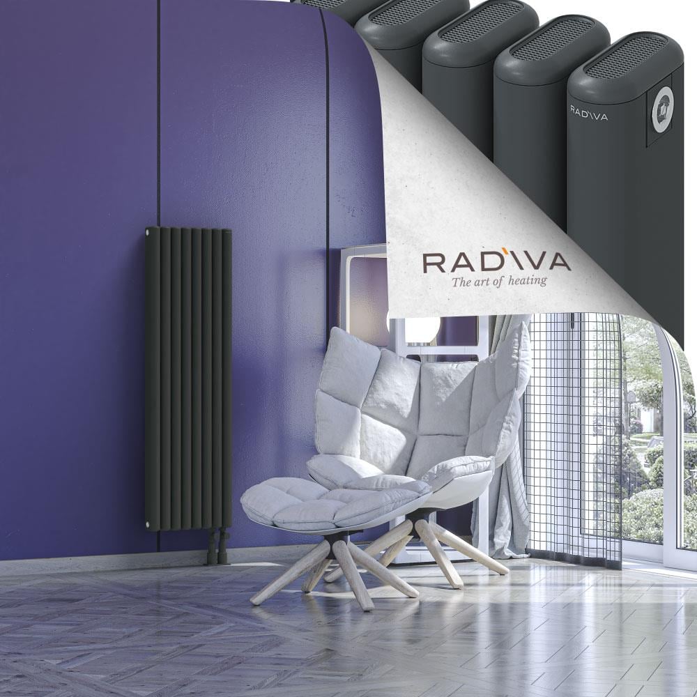 Kotto Alüminyum Radyatör 1200x356 Koyu Antrasit