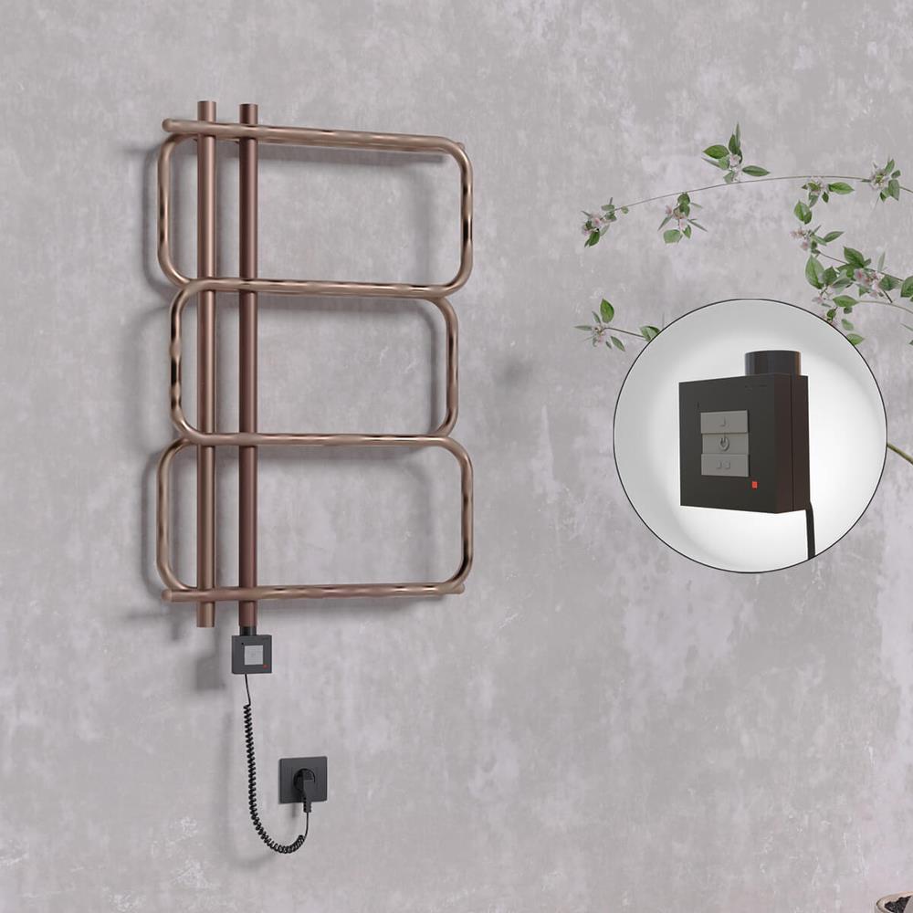 MATSU Elektrikli Havlupan 540x884  Bakır Eskitme (KTX1 Termostat) 200W Spiral Kablolu