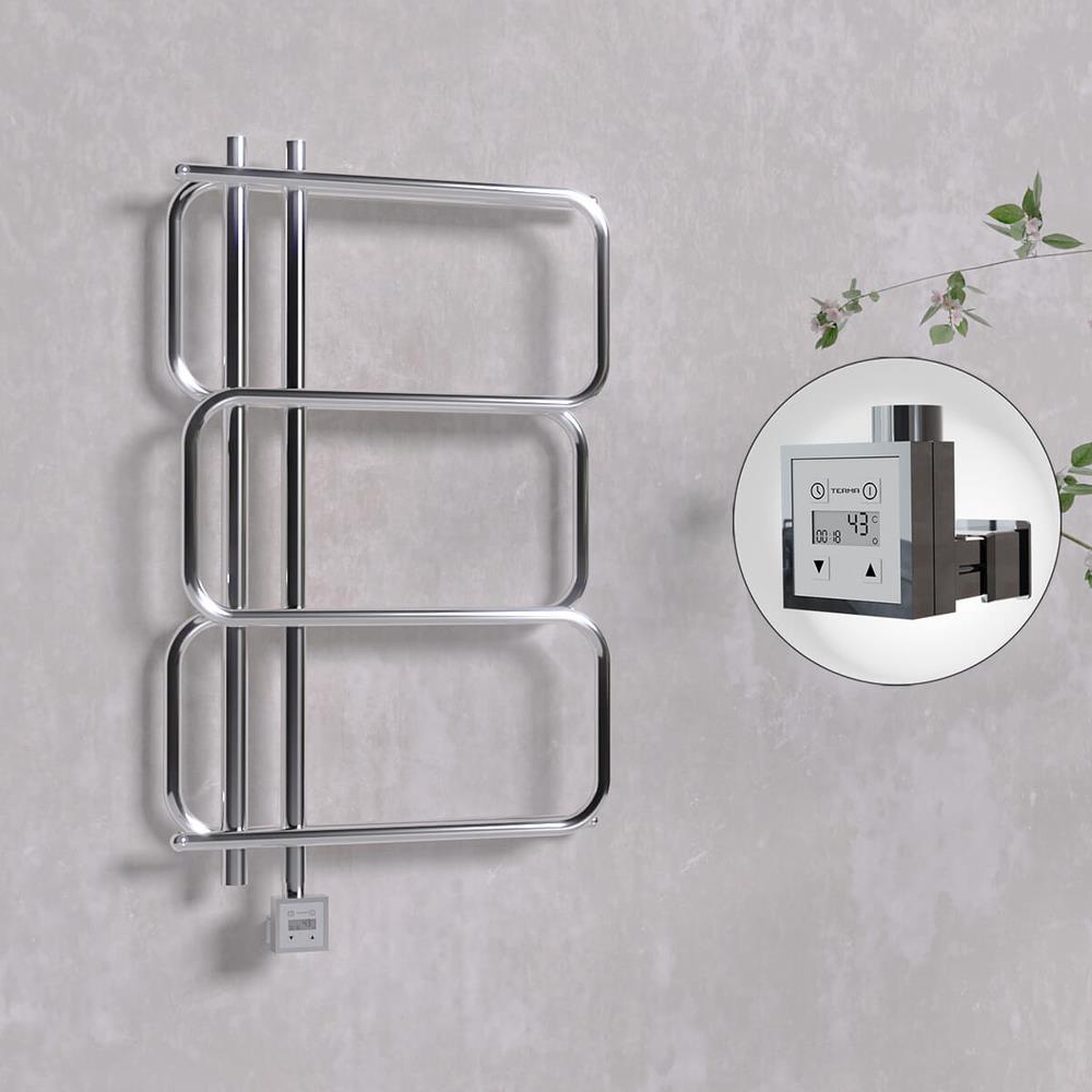 MATSU Elektrikli Havlupan 540x884  Krom (KTX3 Termostat) 200W
