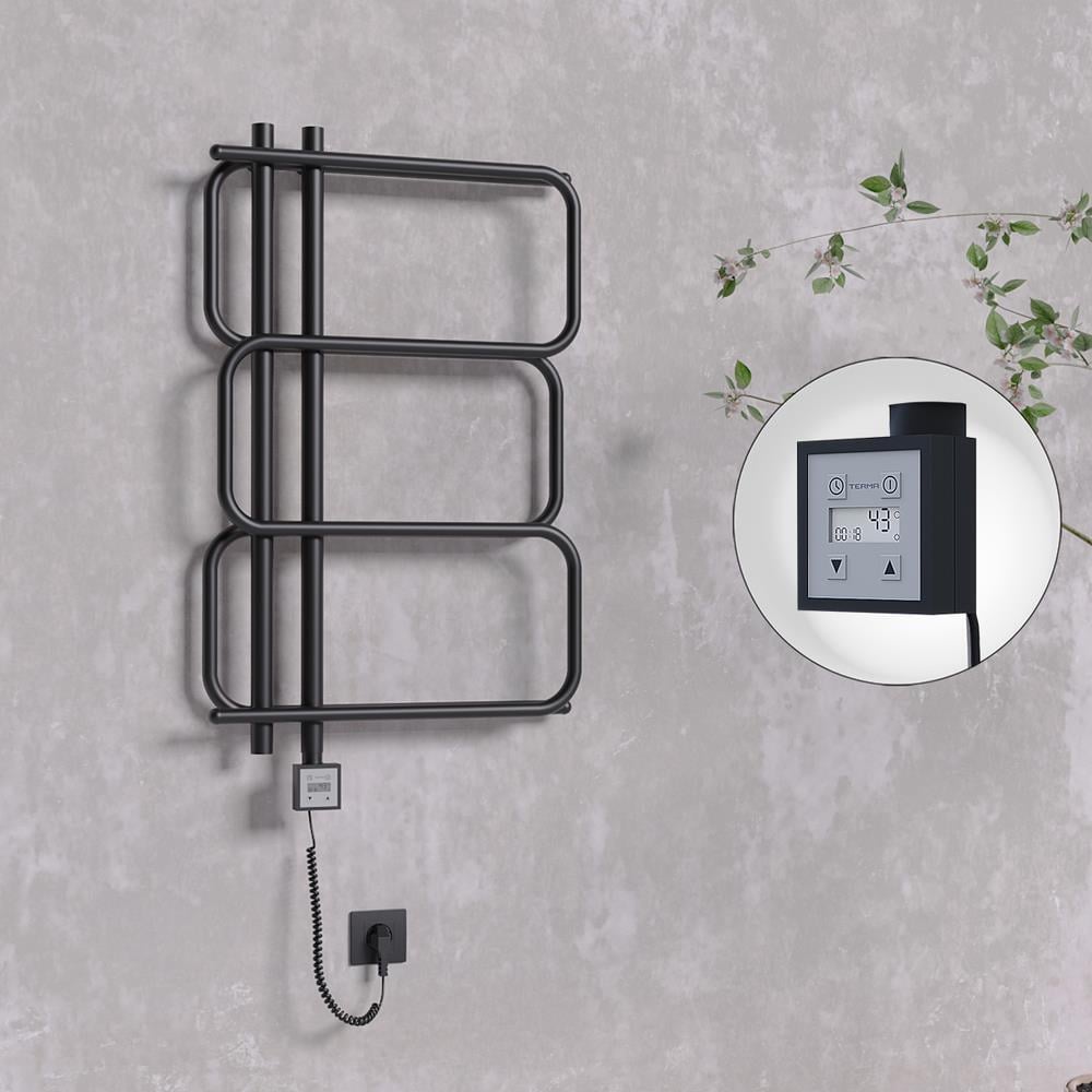 MATSU Elektrikli Havlupan 540x884  Siyah (KTX3 Termostat) 300W Spiral Kablolu