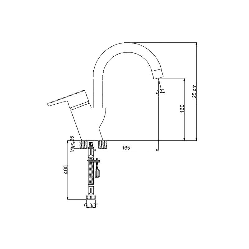 Newarc  Master Dönerli Lavabo Bataryası 187931
