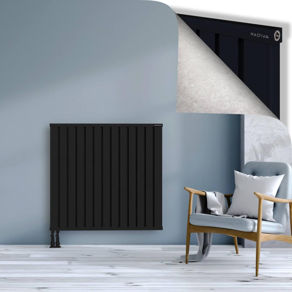 OBI Dekoratif Alüminyum Radyatör 1000x1044 Siyah