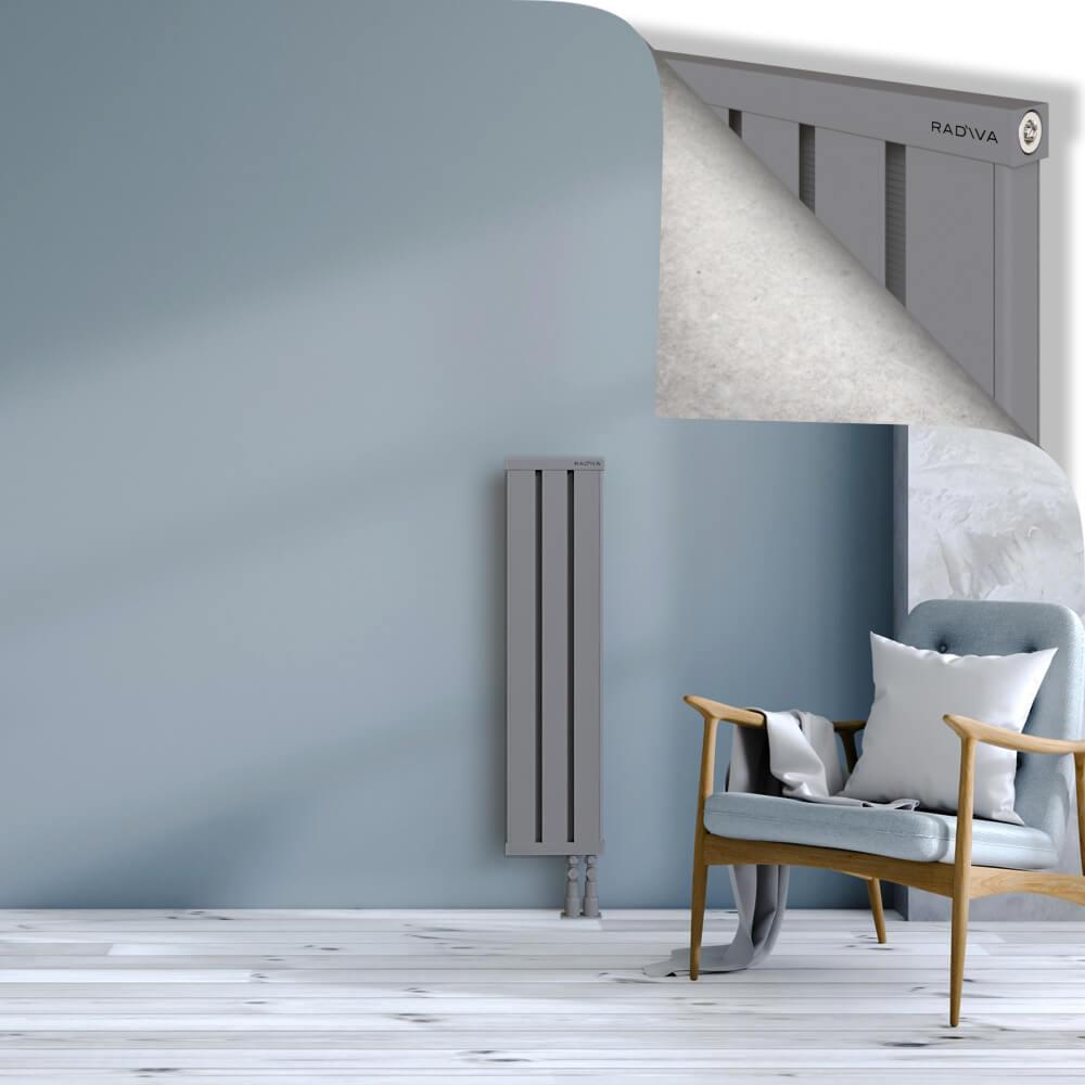 OBI Dekoratif Alüminyum Radyatör 1000x244 Gri
