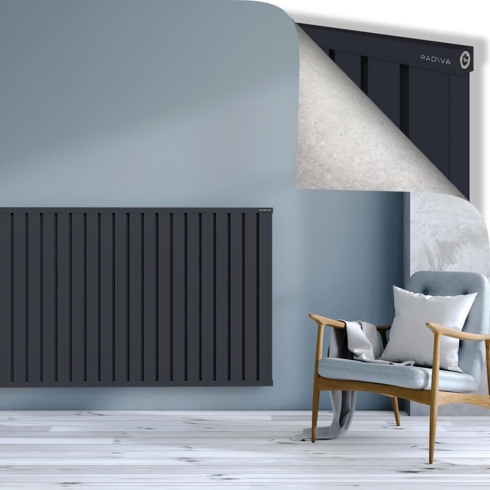 OBI Dekoratif Alüminyum Radyatör 1000x2964 Koyu Antrasit