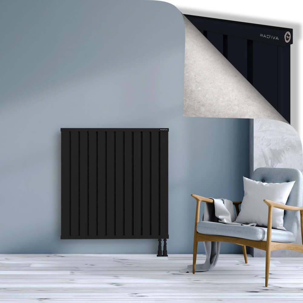 OBI Dekoratif Alüminyum Radyatör 1000x964 Siyah