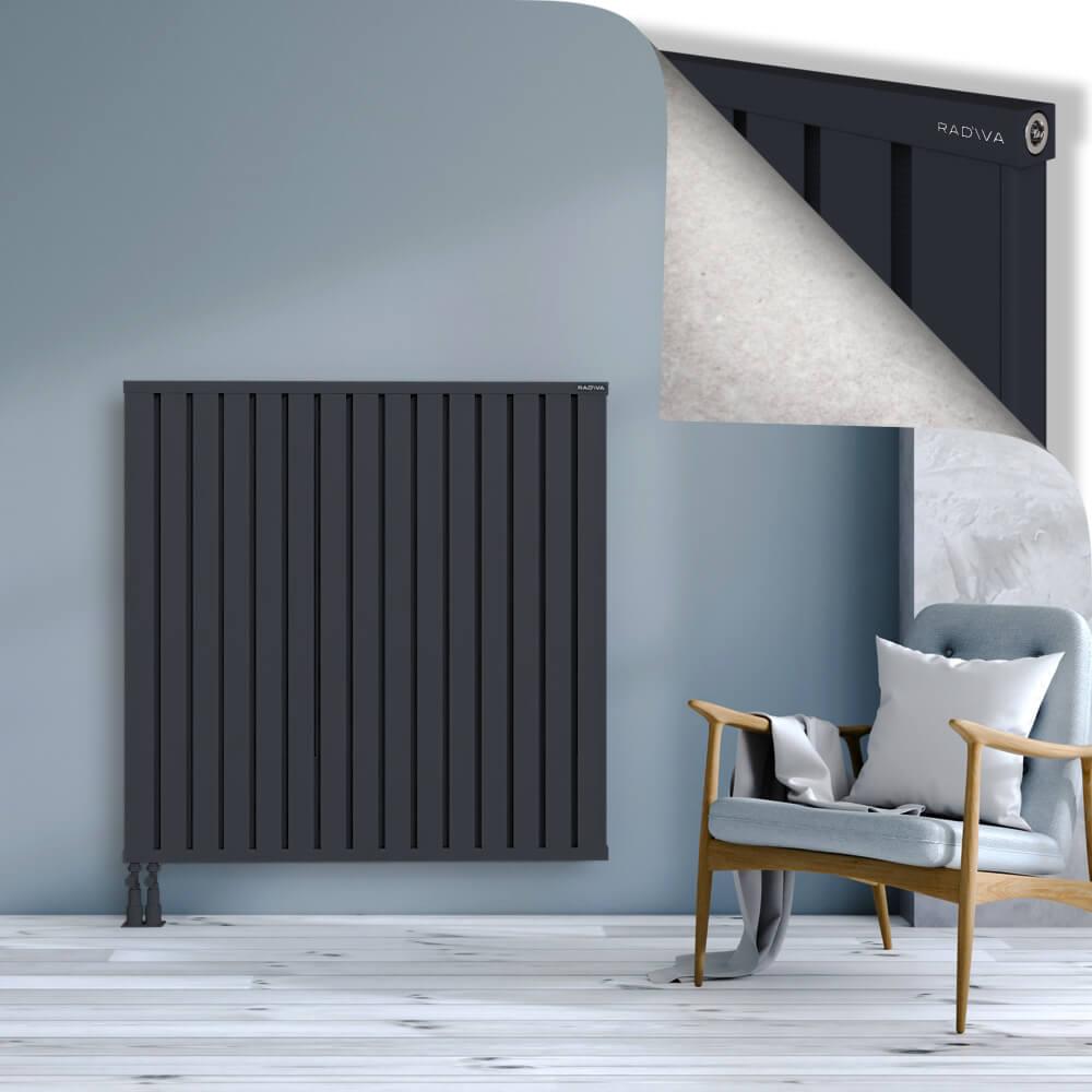OBI Dekoratif Alüminyum Radyatör 1200x1204 Koyu Antrasit