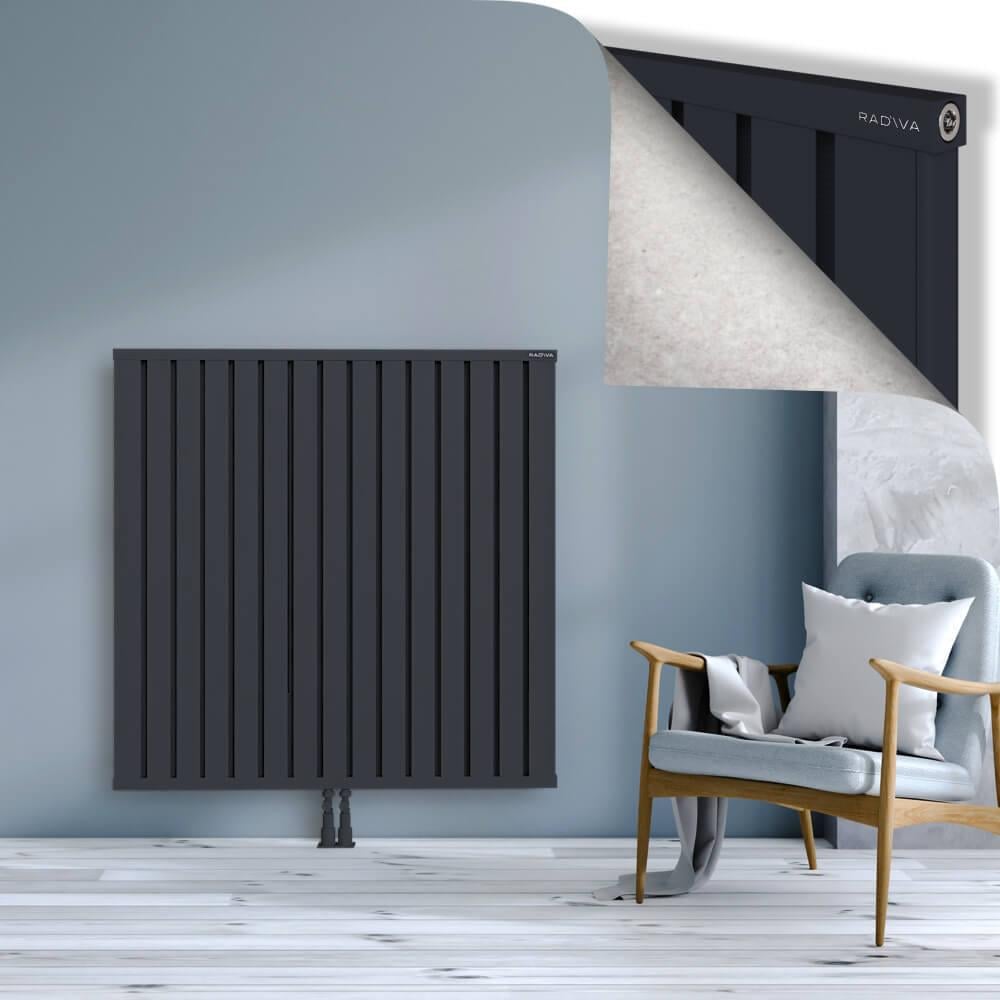 OBI Dekoratif Alüminyum Radyatör 1200x1204 Koyu Antrasit