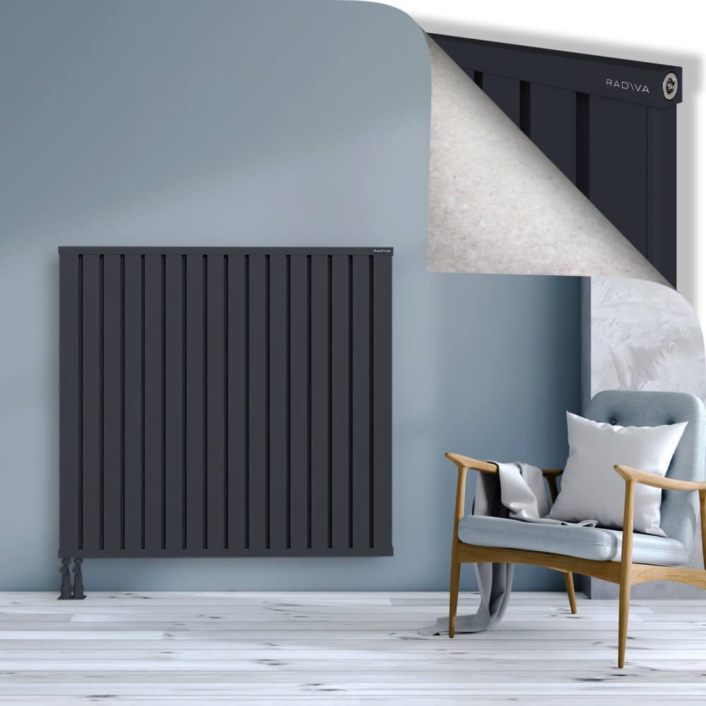 OBI Dekoratif Alüminyum Radyatör 1200x1284 Koyu Antrasit