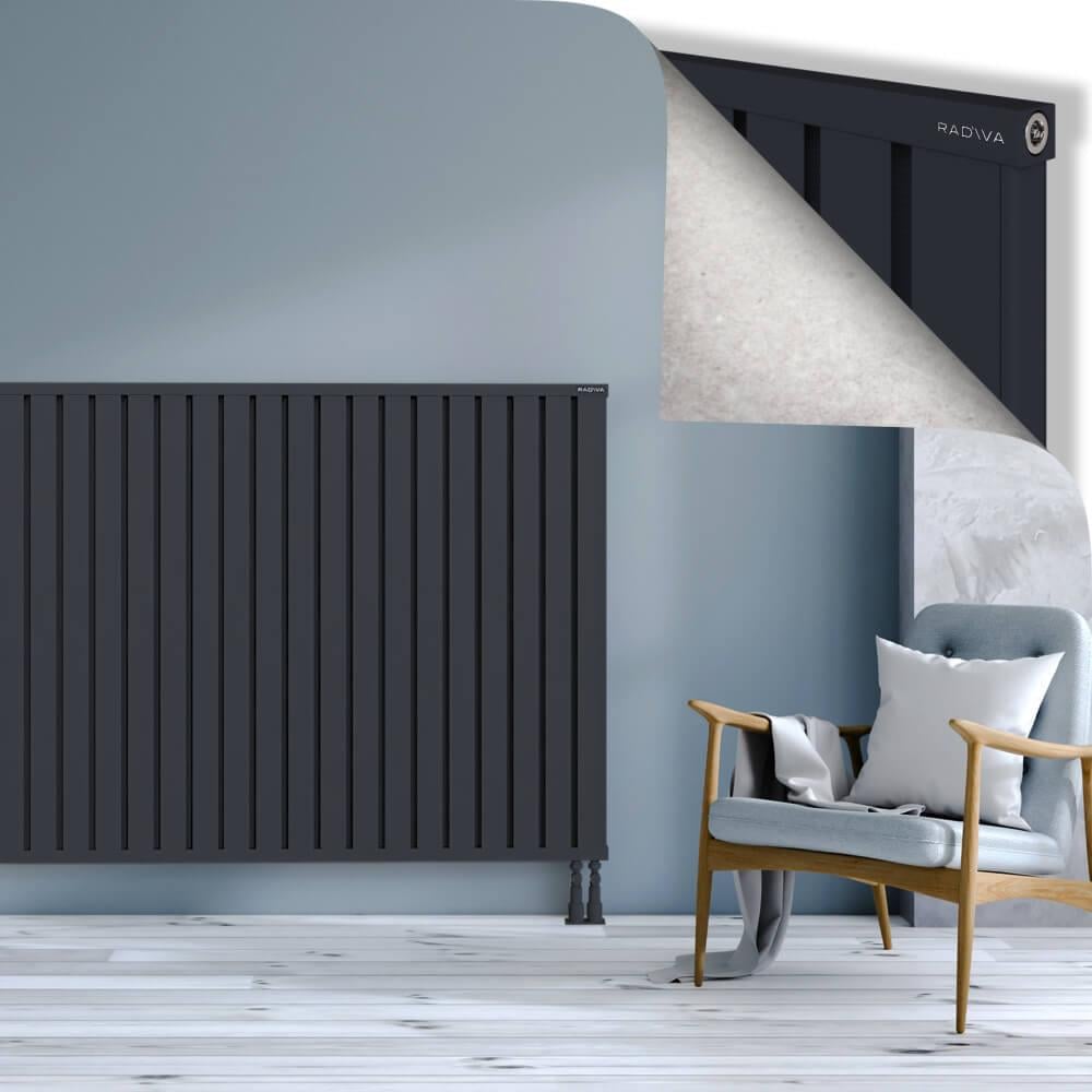 OBI Dekoratif Alüminyum Radyatör 1200x2084 Koyu Antrasit