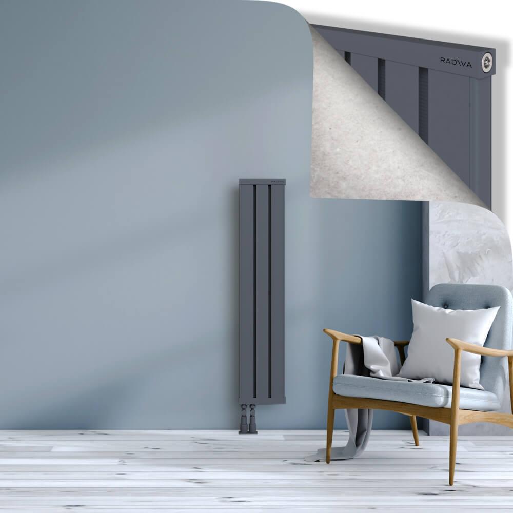 OBI Dekoratif Alüminyum Radyatör 1200x244 Antrasit