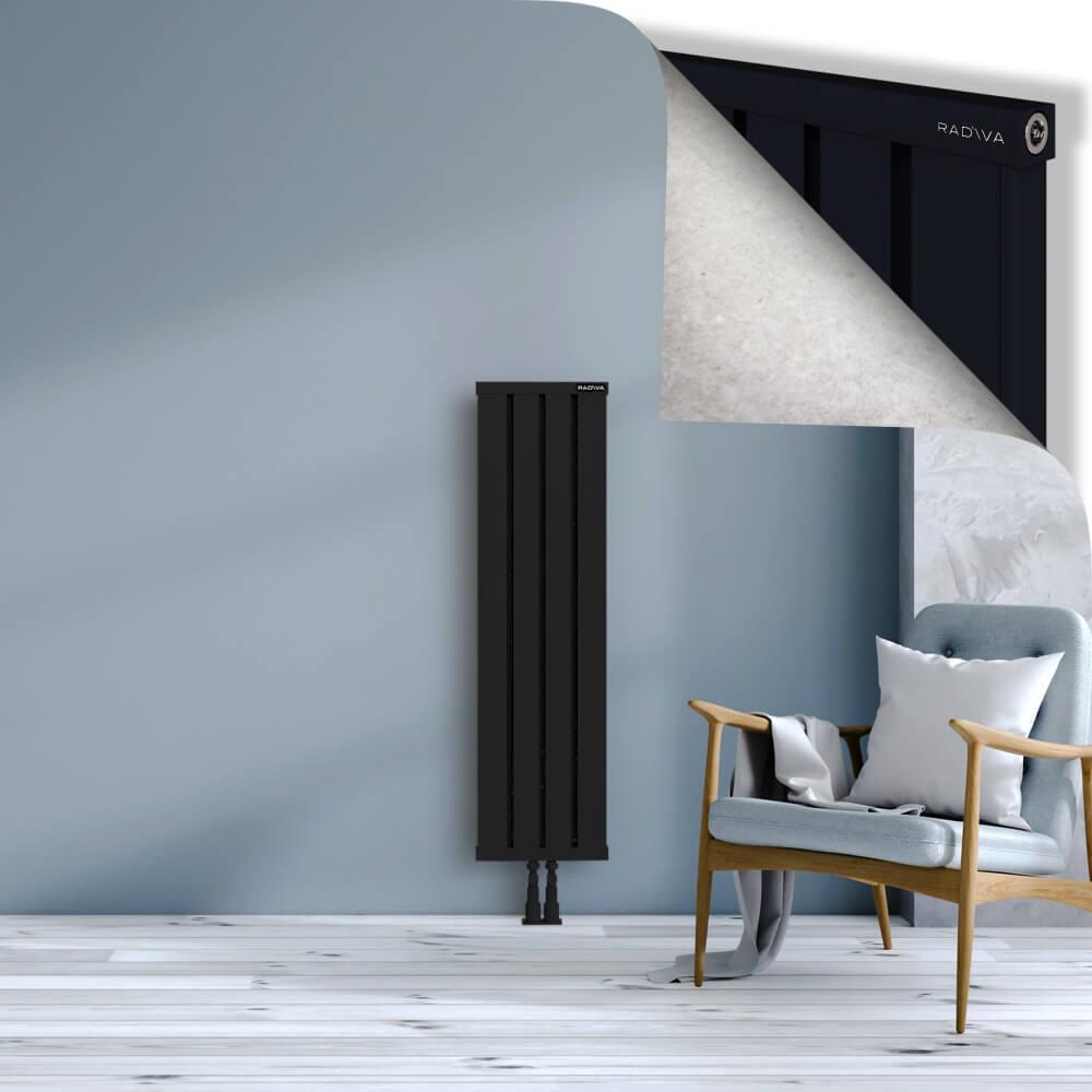 OBI Dekoratif Alüminyum Radyatör 1200x324 Siyah