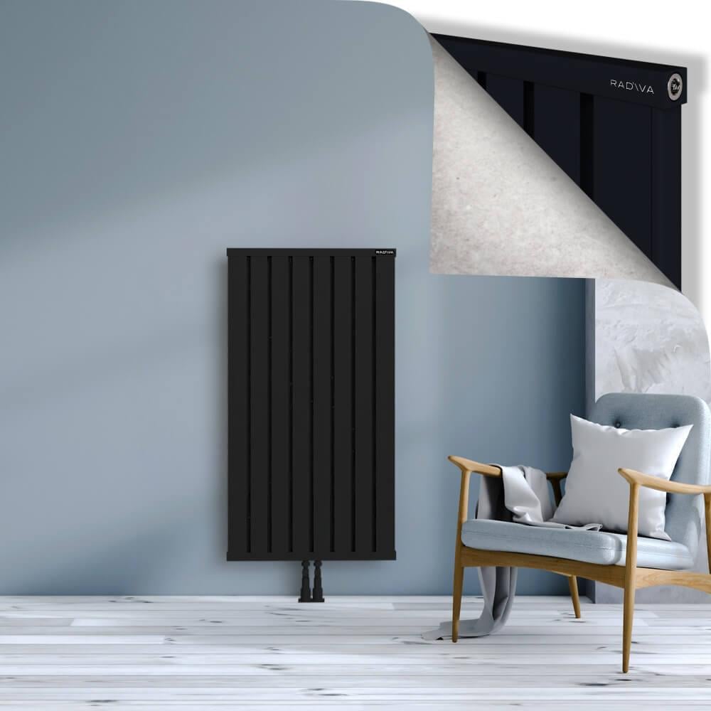 OBI Dekoratif Alüminyum Radyatör 1200x644 Siyah