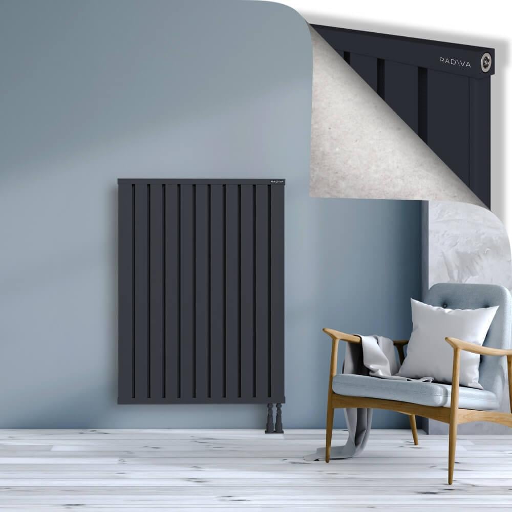 OBI Dekoratif Alüminyum Radyatör 1200x884 Koyu Antrasit