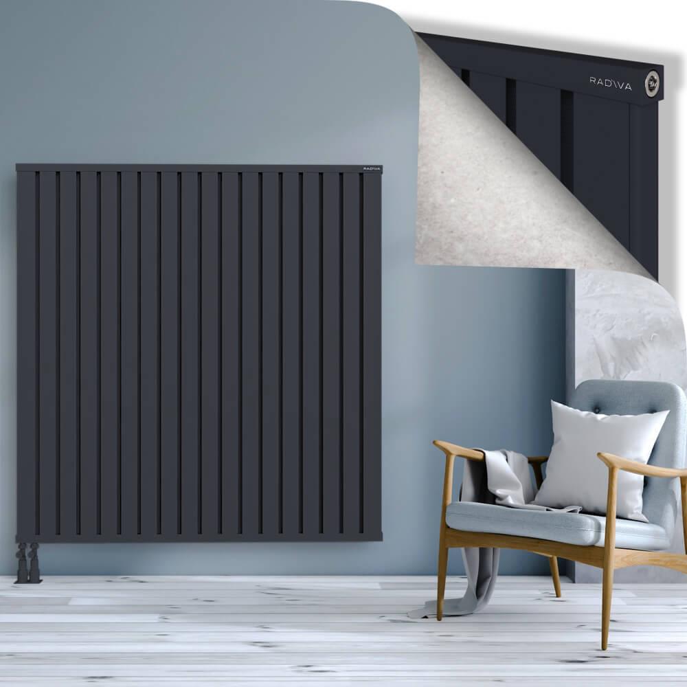 OBI Dekoratif Alüminyum Radyatör 1500x1444 Koyu Antrasit