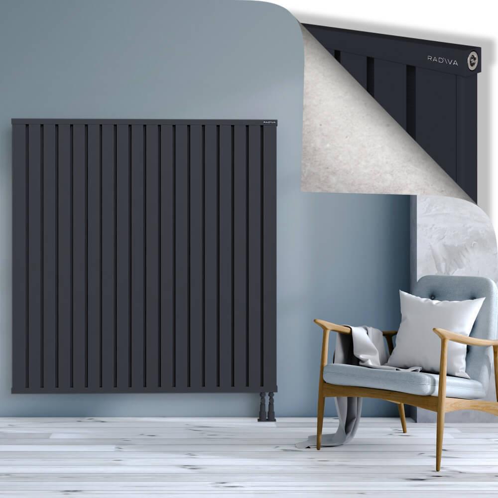 OBI Dekoratif Alüminyum Radyatör 1500x1444 Koyu Antrasit