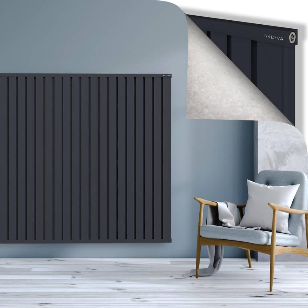 OBI Dekoratif Alüminyum Radyatör 1500x1684 Koyu Antrasit