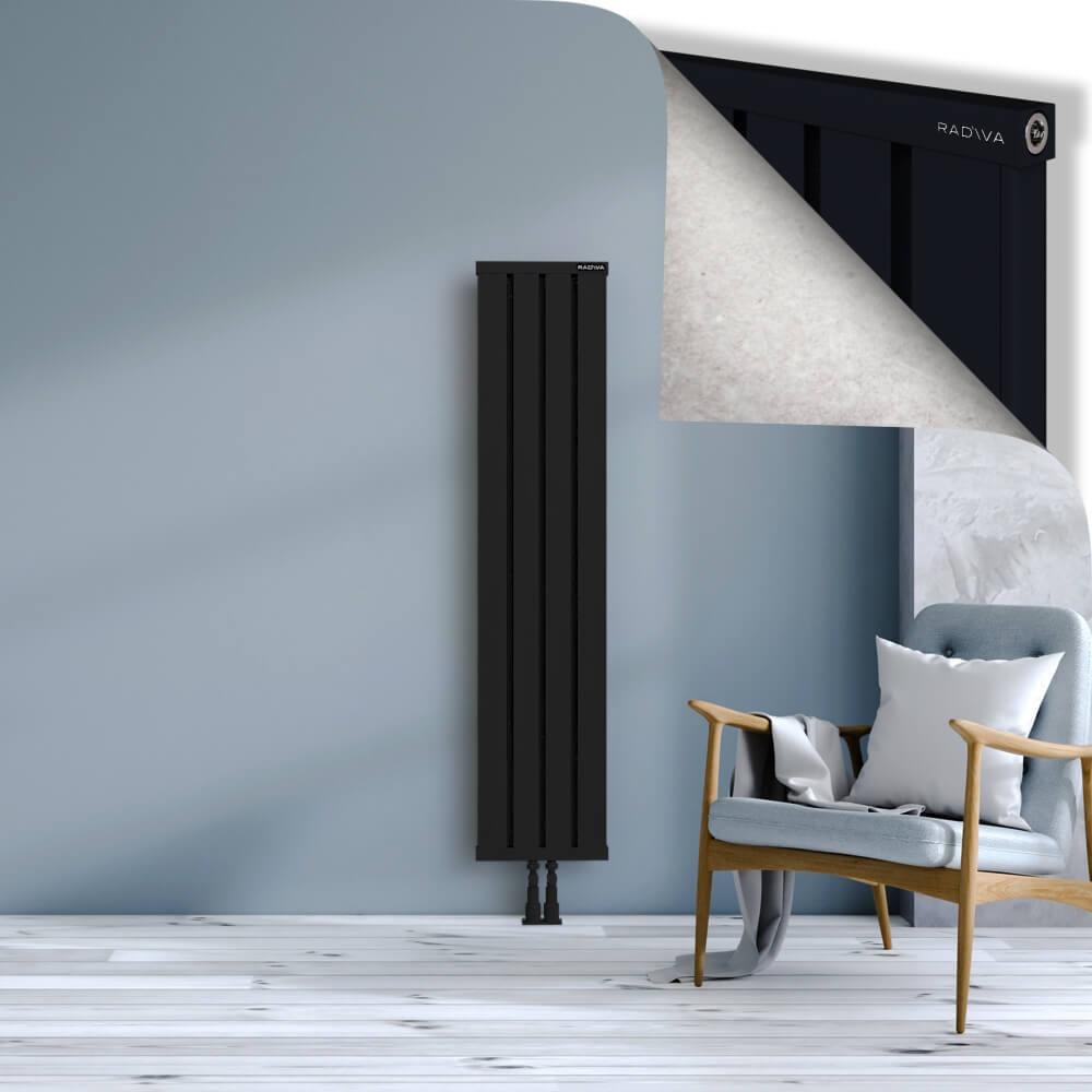 OBI Dekoratif Alüminyum Radyatör 1500x324 Siyah