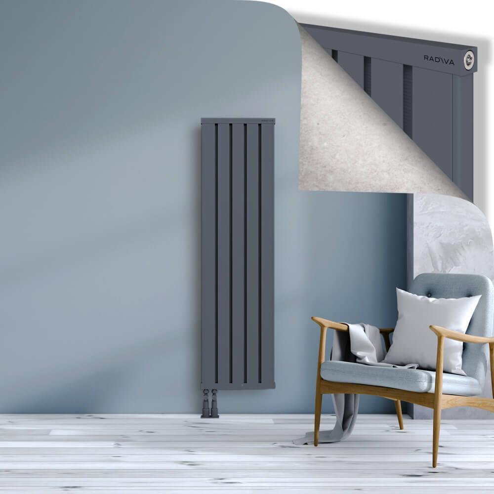 OBI Dekoratif Alüminyum Radyatör 1500x404 Antrasit
