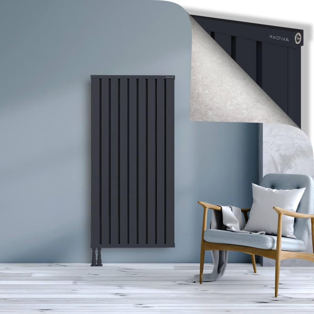 OBI Dekoratif Alüminyum Radyatör 1500x724 Koyu Antrasit