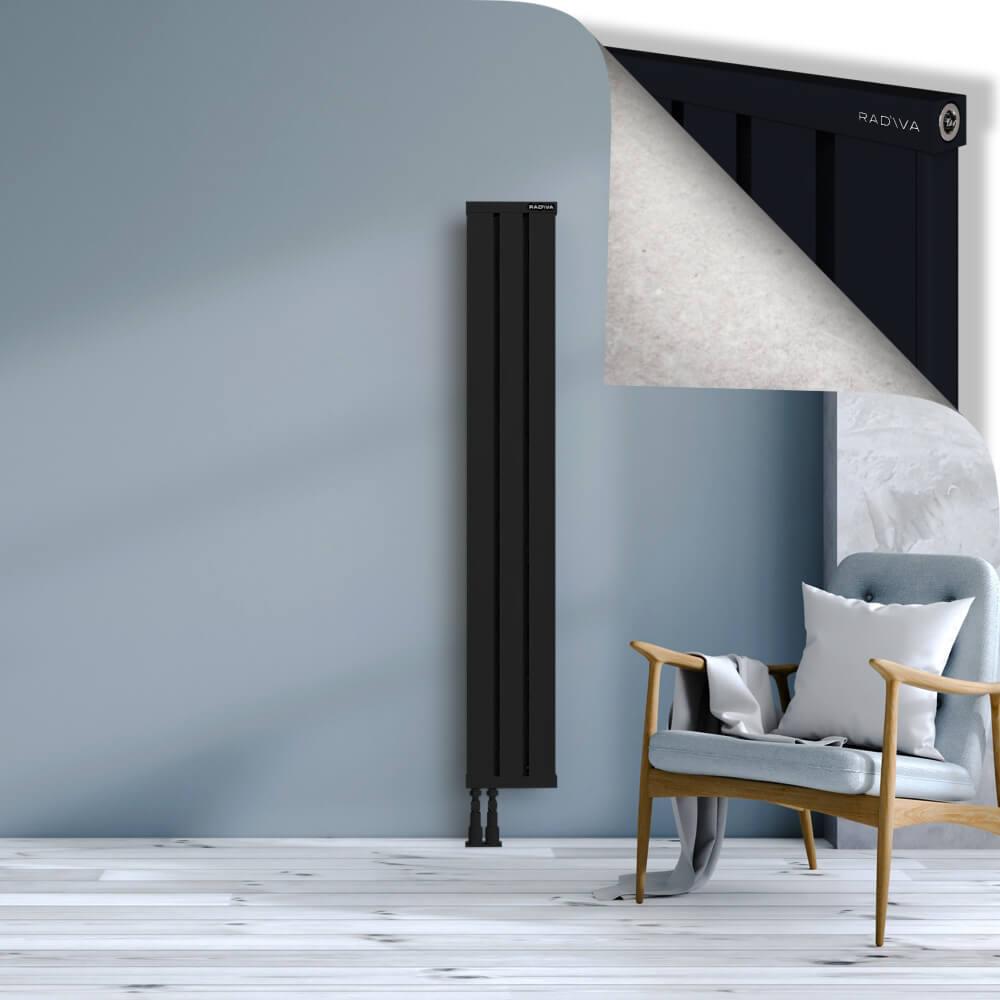 OBI Dekoratif Alüminyum Radyatör 1600x244 Siyah