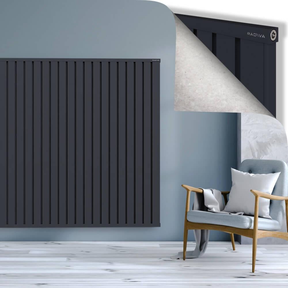 OBI Dekoratif Alüminyum Radyatör 1600x2644 Koyu Antrasit