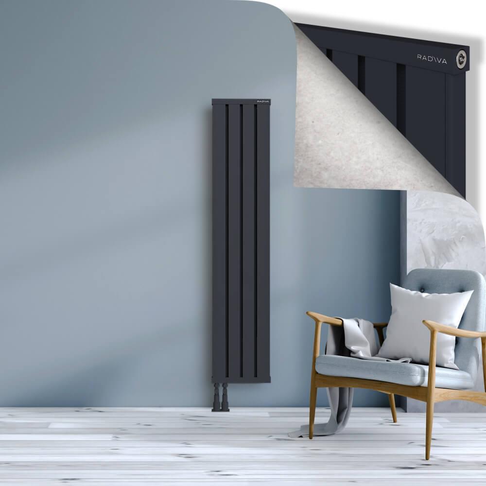 OBI Dekoratif Alüminyum Radyatör 1600x324 Koyu Antrasit